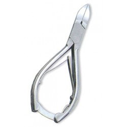 Nail Cutter, Double Spring W/Lock. Mirror Finish.